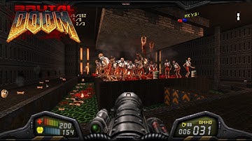 Brutal Doom v22 Test5 RC2 | Doom 2 Remake from Hell - Map06: The Crusher | 4K/60