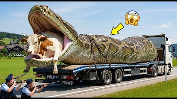 Brave Rescue Team Saves Innocent Cow from Deadly Giant Python | Wildlife Rescue Documentary