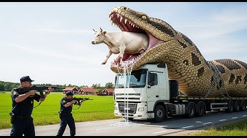 Brave Rescue Team Saves Innocent Cow from Deadly Giant Python | Wildlife Rescue Documentary