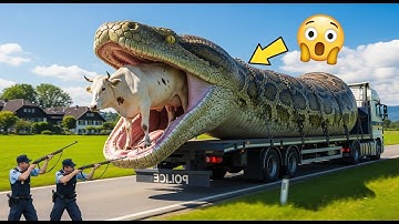 Brave Rescue Team Saves Innocent Cow from Deadly Giant Python | Wildlife Rescue Documentary