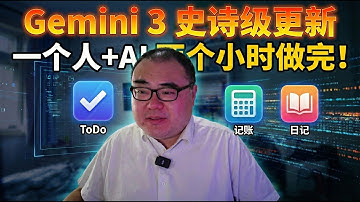 一个人＋AI两个小时做完「独立开发者三件套」：ToDo、记账、日记全搞定（Gemini 3、AntiGravity和ChatGPT）
