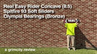 Full Review: Real Skateboards Easy Rider Concave, Spitfire Wheels 93 Soft Sliders, Olympia Bearings