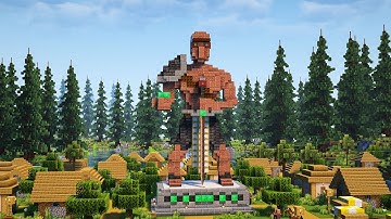 Minecraft | How to Build a Villager Statue – Tutorial!