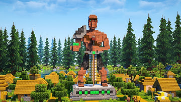 Minecraft | How to Build a Villager Statue – Tutorial!