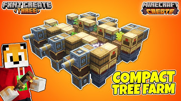 A NEW Type of TREE FARM for Minecraft Create Mod