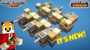 A NEW Type of TREE FARM for Minecraft Create Mod