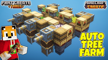 A NEW Type of TREE FARM for Minecraft Create Mod