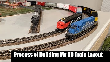 Process of Building a HO Scale Train Layout Back