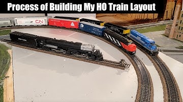 Process of Building a HO Scale Train Layout Back