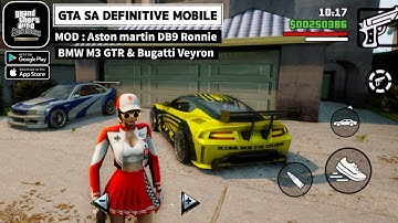 NEW MOD‼️ASTON MARTIN DB9, BMW M3 GTR & Bugatti Veyron - GTA SA Definitive Mobile (Android/iOS) 