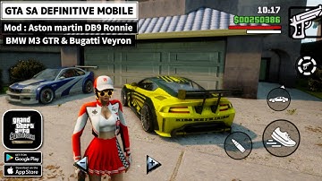 NEW MOD‼️ASTON MARTIN DB9, BMW M3 GTR & Bugatti Veyron - GTA SA Definitive Mobile (Android/iOS) 