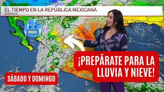 El pronóstico del tiempo en México, sábado 15 y domingo 16 | Lo último de la tormenta tropical Sara