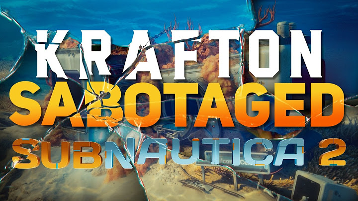 Krafton SABOTAGED Subnautica 2, ex-Krafton Head of Investments Statement | Subnautica 2 news