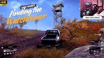SnowRunner Beginner Gameplay | Chevy CK100 Watchtower Hunt with Logitech G923 Wheel