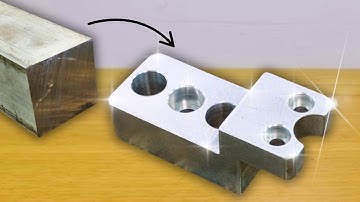 Turning a Raw Aluminum Block into a Vertical Guide Block