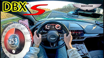 Aston Martin DBX S 727HP // 0-100 1/4 mile 100-200 SOUND & POV on AUTOBAHN