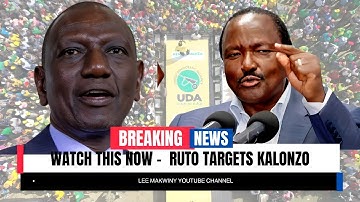 🚨 WHY Ruto Is Suddenly Targeting Kalonzo — The REAL 2027 Fear Revealed