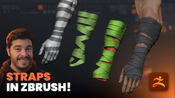 Sculpt Realistic Straps and Bandages in ZBrush
