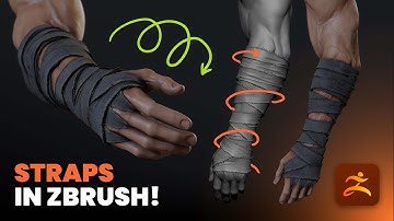 Sculpt Realistic Straps and Bandages in ZBrush