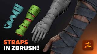 Sculpt Realistic Straps and Bandages in ZBrush