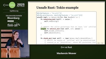 Lightning Talk: C++ vs Rust - Mackenzie "Zie" Weaver - C++Now 2025