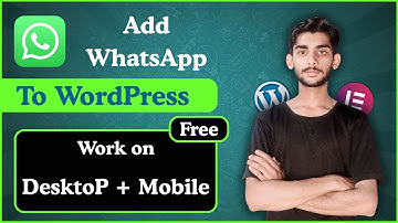 Add WhatsApp in WordPress | 100% Free for Mobile & Desktop