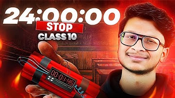 Finish full class 10th syllabus in 45 Days❌ 24 Hours✅