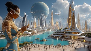Dreams of Tomorrow: Utopian Cities, Vertical Gardens & Aerial Pods in 4K Serenity