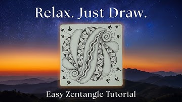 Easy Zentangle Drawing Anyone Can Try!