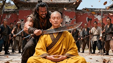 武俠電影！任人欺負的小和尚竟是絕世高手，一招平息亂戰！#成龍 #武俠 #功夫 #劉亦菲 #王一博 #肖戰