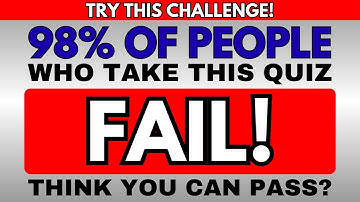 Most Seniors Fail This Tough Trivia! Think You Can Beat The Average Score Of 10? #generalknowledge