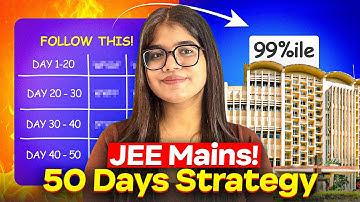 JEE Mains 2026: Guaranteed 200+ Marks in 50 days 🔥I Last 50 Days Complete Roadmap for 99%ile
