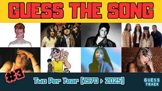 ONLY 1% CAN NAME 112 SONGS! 🤯 Guess The Song — Two Per Year (1970–2025) | Music Quiz