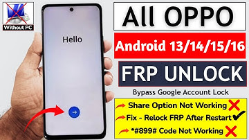 All OPPO FRP BYPASS | Android 12/13/14/15 |New Method | Oppo Mobile Google Account Bypass Without Pc