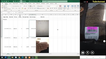 Nhập sản phẩm bằng Điện thoại từ mã Vạch hoặc QR vào Excel hay Google sheet | Gg sheet Excel