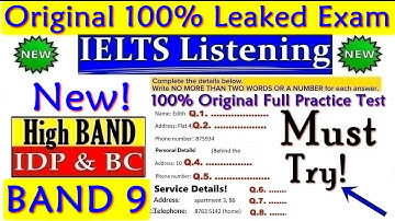 IELTS LISTENING PRACTICE TEST 2025 WITH ANSWERS | 04.11.2025