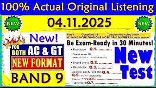 IELTS LISTENING PRACTICE TEST 2025 WITH ANSWERS | 04.11.2025