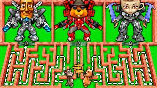 CHOOSE the RIGHT BRAINROT TITAN in SURVIVAL MAZE vs TV WOMAN & SKIBIDI TOILET in MINECRAFT animation