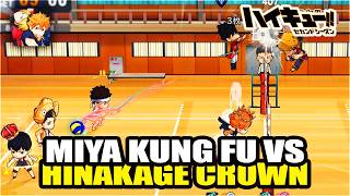 MIYA TWINS KUNG FU VS HINATA & KAGEYAMA CROWN IN RANKED PVP - HAIKYUU TOUCH THE DREAM JP #54