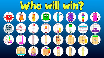 30 NUMBERBLOCKS Marble Race Tournament - Who will win?