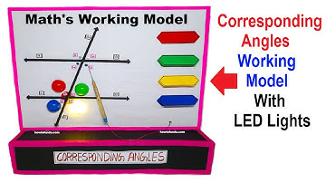 corresponding angles working model with led lights - alternative - maths project - diy - howtofunda