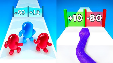 Join Blob Clash 3D vs Snake Run Race🔥👑 2025 Crazy Update & All Levels Gameplay!