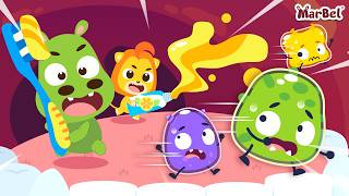 Brush Your Teeth! Clean Teeth, Bright Smile | Marbel | Let's Learn While Playing