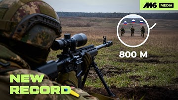 Insane 800-Meter Sniper Shot Reported by Ukrainian Black Swan Unit