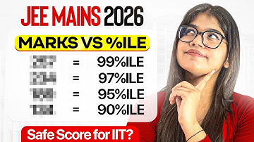 JEE Mains 2026: Expected Marks vs Percentile in JEE Main January Attempt ! Cut off? 😳 #jee #iit 
