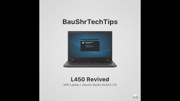 Old Laptop, NEW Power: Ubuntu Studio 24.04.3 LTS on a 2015 Machine in 2025 (0020)