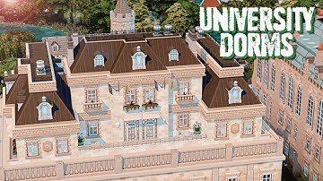 BRITECHESTER UNI STUDENT DORMS 🎓🐉 Rebuild Britechester | The Sims 4: Speed Build
