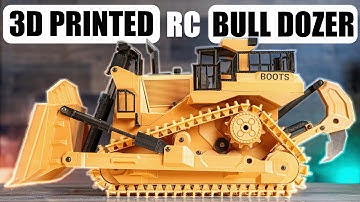 3D Printed RC Bull Dozer - DIY