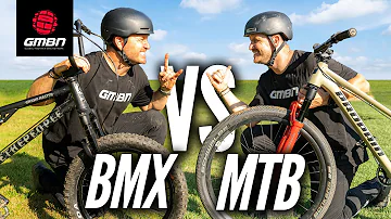 Full Suspension BMX Vs Dirt Jump MTB!