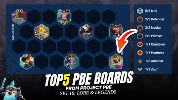 These Boards Are INSANE! Explaining the TOP 5 Boards I Saw Today During PROJECT PBE | TFT Set 16